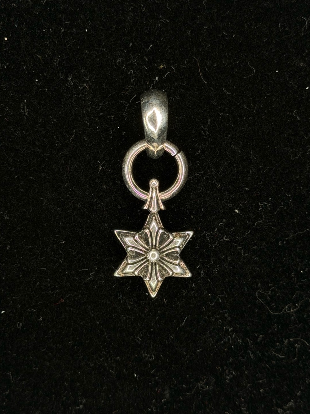 Chrome Hearts Floral Star With Bail Unisex Pendant